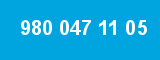 980 047 11 05 980 047 11 05